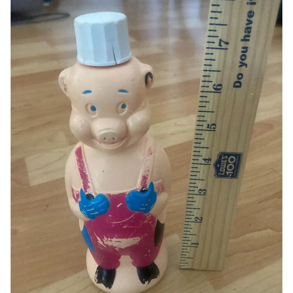 Vintage Tubby Time Soap Bubble Bath Bottle Pig 1960’s
